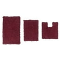 thumbnail image 6 of Home Weavers Fantasia Bath Rug 100% Cotton Non-Slip Bathroom Rug Set Machine Washable Bathroom Rug-17"x24", Bath Rug- 21"x34", U Shaped Contour- 20"x20", Red Color 3 Piece Bath Rug set, 6 of 6