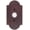 Flat Black, variant on Emtek 2421TWB 4-1/2" Height #1 Style Bronze Lighted Doorbell Rosette From The Sandcast