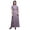 Amethyst, variant on Bimba Rayon Colorful Feather Womens Printed Side Slit Summer Dress Long Maxi Gown-Medium