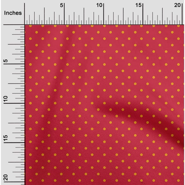 oneOone Tissu Polyester Lycra Tissu Imprimé à Pois 1 Yard 56 Pouces de Large