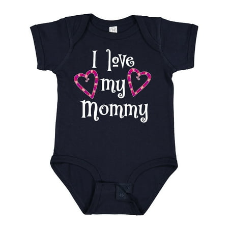 

Inktastic I Love My Mommy- Hearts Gift Baby Boy or Baby Girl Bodysuit