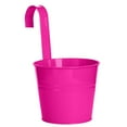 thumbnail image 2 of MesaSe Space-saving Flower Bucket with Hook Iron Detachable Hanging Plant Holder for Railing, 2 of 9