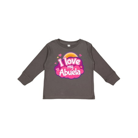 

Inktastic I Love My Abuela Gift Toddler Toddler Girl Long Sleeve T-Shirt