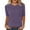 Purple, variant on kaondbfi Short Sleeve Sweater for Women Ribbed Crewneck Sweaters Summer Tops Soft Sweater Shirt Trendy Casual Pullover Tunics Womens Essentials Fashion Clothing