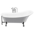 thumbnail image 5 of Dorya 69" Freestanding Tub With Faucet, 5 of 6
