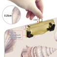 thumbnail image 6 of FORMRS Acrylic Clipboard with Low Profile Clip Standard A4 Letter Size, 12.5" x 9", Purple Watercolor Seashells, 6 of 8