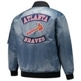 thumbnail image 3 of Men's Profile Charcoal Atlanta Braves Big & Tall Full-Zip Bomber Jacket, 3 of 3