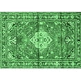 thumbnail image 1 of Ahgly Company Indoor Rectangle Medallion Emerald Green Traditional Area Rugs, 8' x 10', 1 of 4