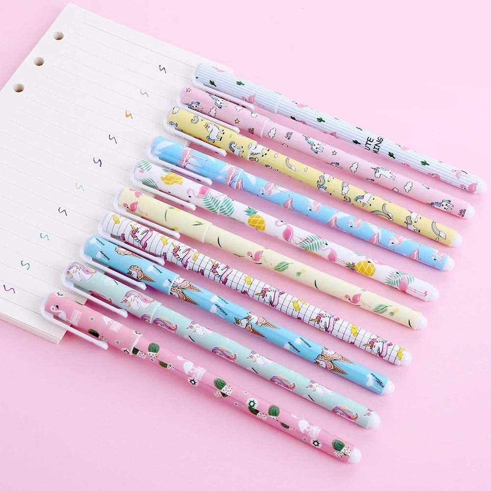 DOXISHRUKY 10 Colored Pens, Cute Pens for Girls, 10 Algeria