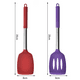 thumbnail image 2 of Juego de utensilios de cocina de silicona de 2 piezas con mango de acero inoxidable, resistente al calor y apto para lavavajillas, multicolor, 2 of 5
