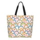 thumbnail image 1 of Disketp Rainbow Flowers Bolsa Tote Estampada para Mujer, Bolso de Hombro y de Mano para Compras y Viajes, 1 of 8