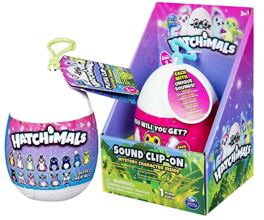Hatchimals Mystery Minis Mini Clip-On Plush + Hatchimals Sound Clip-On Mystery Plush - Playtime