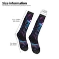 thumbnail image 2 of Balery Purple Sky Wolf Calcetines novedosos Calcetines deportivos Calcetines hasta la rodilla Calcetines de algodón Calcetines originales y geniales, 2 of 6