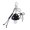 Black, variant on Delightful Plush Mushroom Keyring Soft Plush Mushroom Pendant Keychain Charm with Stylish Alloy Bowknot Decoration
