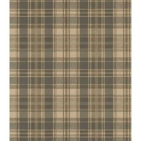 Plaid Wallpaper - Brewster Moore Plaid Wallpaper