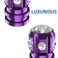 thumbnail image 3 of Quarkace Tapones Para Válvulas De Neumáticos, Tapones Para Válvulas Con Diamantes De Imitación Brillantes, Paquete De 4 Para Coches, Todoterrenos, Camiones, Motocicletas, Bicicletas, Revestimiento Ant, 3 of 5
