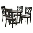 thumbnail image 2 of Baxton Studio Estelle Modern Grey Fabric and Dark Brown Finished Wood 5-Piece Dining Set, 2 of 11