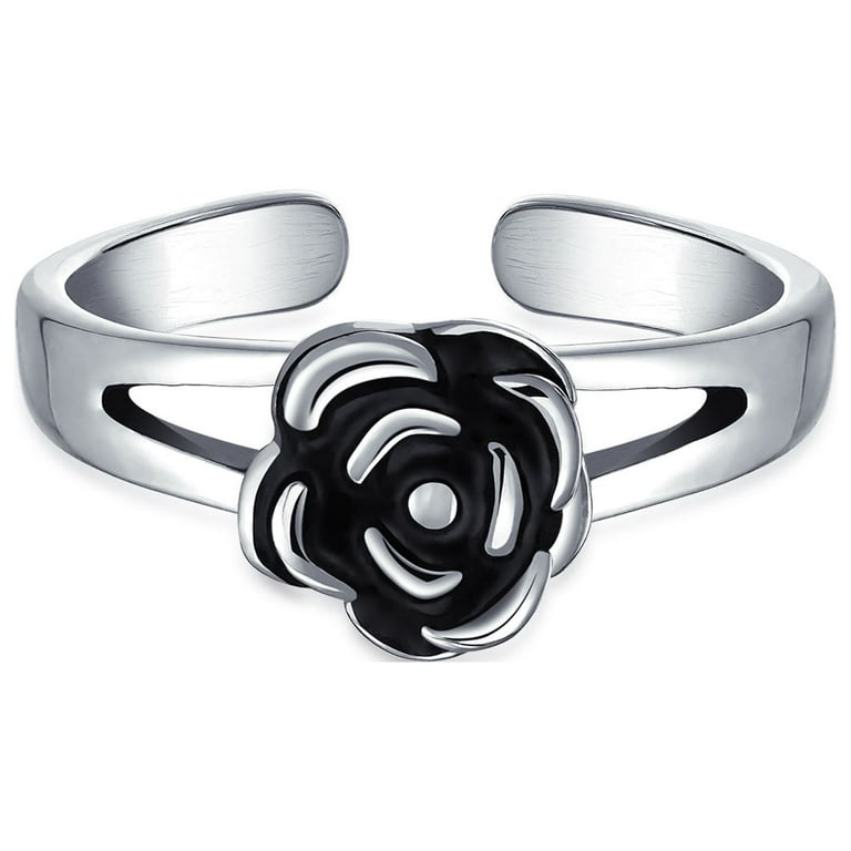 Dolphin Toe Ring Antiqued Oxidized Sterling Silver Dolphin Toe Ring Antiqued Oxidized Sterling Silver