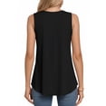 thumbnail image 3 of MOYIKO Tank Tops for Women Crew Neck Loose Fit Sleeveless Top Summer Clothes Womens Tunic Tops, 3 of 7