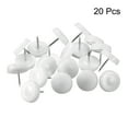 thumbnail image 3 of Furniture Feet Nail, Chair Table Leg Protector Pad 20mm White 20pcs, 3 of 4