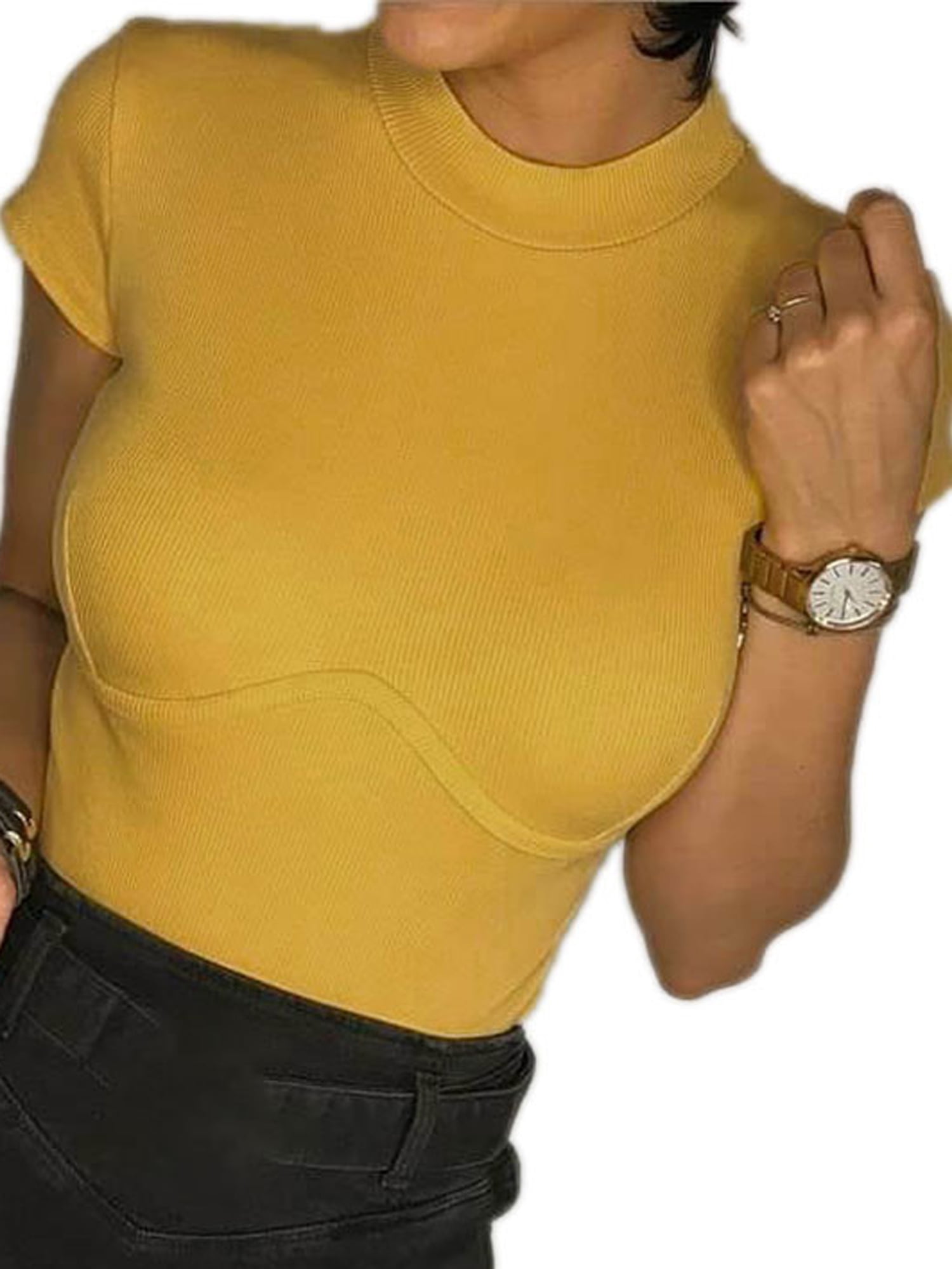 mock neck summer tops