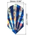 thumbnail image 2 of Uxcell Slim Dart Flights, 5 Pack PET Dart Accessories, Dark Blue, 2 of 5