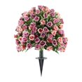 thumbnail image 2 of Arbustos de vegetación artificial, plantas falsas, bolas de flores artificiales, decoración artificial Violeta, 2 of 7