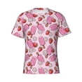 thumbnail image 4 of Qekee Strawberry Popsicle Classic Fit T-Shirt Men's Shirt Men's Tight Short Sleeves for Exercise, Running, Mountaineering - Strawberry Popsicle, 4 of 9