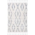 thumbnail image 2 of SAFAVIEH Casablanca Isla Geometric Striped Shag Area Rug, Grey/Ivory, 4' x 6', 2 of 10