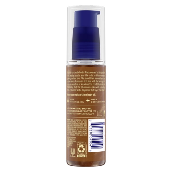 vaseline shimmer body oil