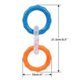 thumbnail image 3 of Rubber 3-Ring Tug Dog Toy, Dog Chew Toys for Aggressive Chewers, Pet Interactive Toys, Outdoor Puppy Ring Toy for Small Medium Large Dogs, 3 of 7