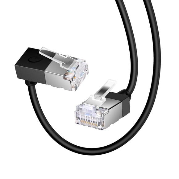 Cable Ethernet Dutevolns Ultra Thin Cat 6 de 9,1 m (30 pies), color negro