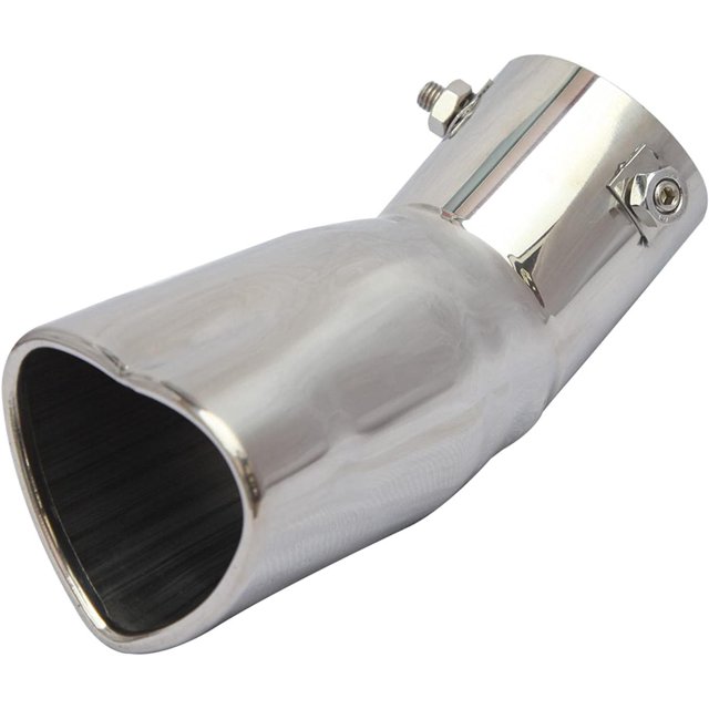HAHDAXIA Stainless Steel Exhaust Tailpipe Muffler Tip Universal 2.5 inch Inlet