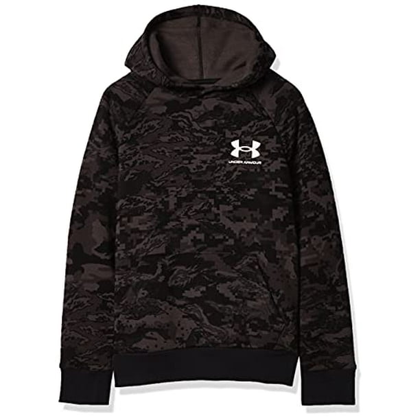 Under Armour womens Rival Fleece Graphic Hoodie, (001) Black / / White,  X-Small at  Women's Clothing store