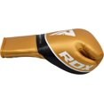 thumbnail image 4 of RDX Boxing Gloves Leather Pro FC2, Golden, BBBofC / BIBA / WBF / NYAC Approved - 10oz, 4 of 5