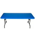 thumbnail image 5 of Hampden Furnishings Baldwin 30" X 72" Height Adjustable Folding Table, Plastic/Steel, Blue, 5 of 6
