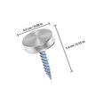 thumbnail image 2 of TABLZONE 100 Pieces Glass Mirror Clips For Advertising Displays Silver Stainless Steel Elegant Design, 2 of 8