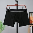 thumbnail image 5 of Men Boxer Underwear Breathable Pouch 3D Cutting Comfortable Home Panties Elastic Low-rise Shorts Briefs, 5 of 8