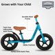 thumbnail image 2 of Bicicleta de equilibrio JOYSTAR de 12 pulgadas para niños de 3 a 5 años, color azul, 2 of 9