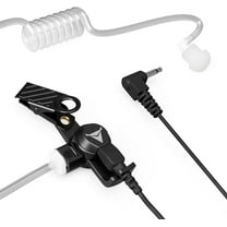 Decibullz 3.5mm Listen-Only Acoustic Coil Tube Earpiece for Two-Way Radios & Transceivers