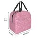 thumbnail image 3 of Fotbe Glitter Bolsa Térmica con Estampado y Forro de Aluminio Grueso Bolsa de Almuerzo con Bolsillo Frontal para Hombres y Mujeres, Ideal para Trabajo, Escuela, 3 of 8