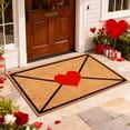 thumbnail image 4 of Valentines Day Doormat Heart Envelope Welcome Doormat Floor Mat, Entrance Door Rugs with Non Rubber Backing, Soft & Flexible for Front Door, Entrance, Bathroom, Kitchen & Living Room,60x90cm, 4 of 6