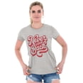 thumbnail image 4 of Never Look Back Positive Motivation Womens Slim Fit Graphic Tee Brisco Brands M, 4 of 5