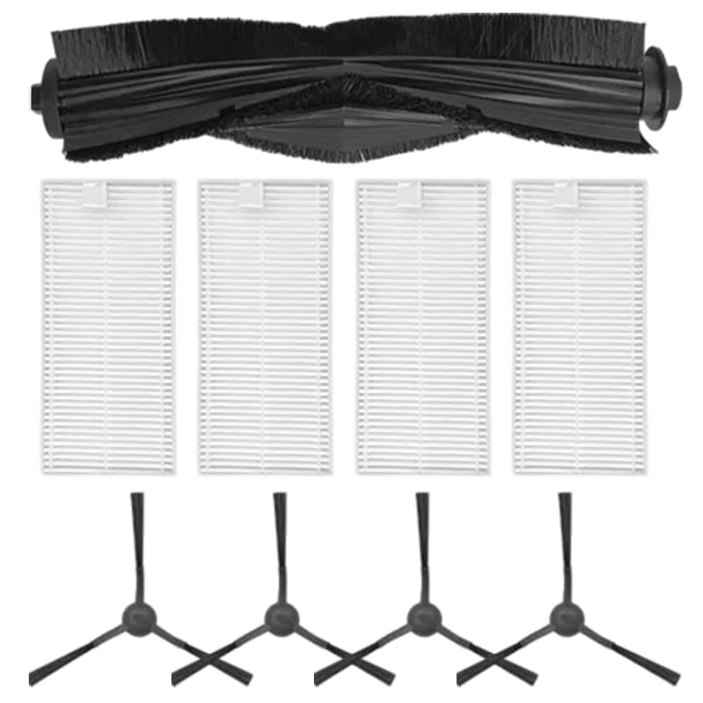 Kit Pièces Détachées Pour Aspirateur Robot Eureka J20 - 2 Brosses Latérales, 1 Brosse Principale, 2 Filtres Et 2 Sacs - 10