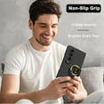 thumbnail image 7 of Ring Case Compatible for Samsung Galaxy Z Fold 4 5g Case with Screen Protector,Ultra Slim & Thin Shockproof Hard PC Matte Cover Protective Folding Phone Case for Samsung Fold 4 Case Men Black, 7 of 7