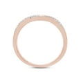 thumbnail image 5 of AFFY Infinity Twist Band Ring for Women, 0.10CT Round Moissanite Diamond 14K Rose Gold over Silver-4.5, 5 of 8