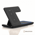 thumbnail image 6 of Swayvoo Wireless Charging Station 3-in-1 — 15W Fast Charger for iPhone 17 16 15 14 13 12 11 X Pro Max, Apple Watch Series 10–1 SE Ultra, AirPods 4 3 2 Pro — Adapter Included Foldable, 6 of 9