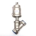 thumbnail image 1 of 1-1/4" Stainless Steel Pneumatic Threaded Angle Seat Valve Y Type High Temperature Steam Threaded Angle Seat Valve ,Long-Time Use, 1 of 4