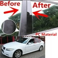 thumbnail image 5 of 6pcs Door Trim Cover Kit Piano Black Pillar Posts For BMW 3 Series E90 2005-2012, 5 of 5
