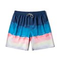 thumbnail image 4 of Aayomet Men's Swim Trunks Up Pocket Hot Spring Holiday Beach Beach Pants Swimming Trunks Shorts (Blue, XL), 4 of 5